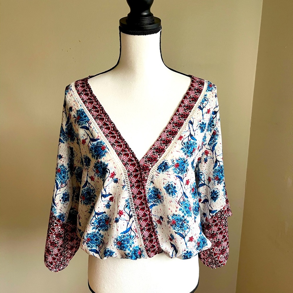 Paisley floral Kimono Top
